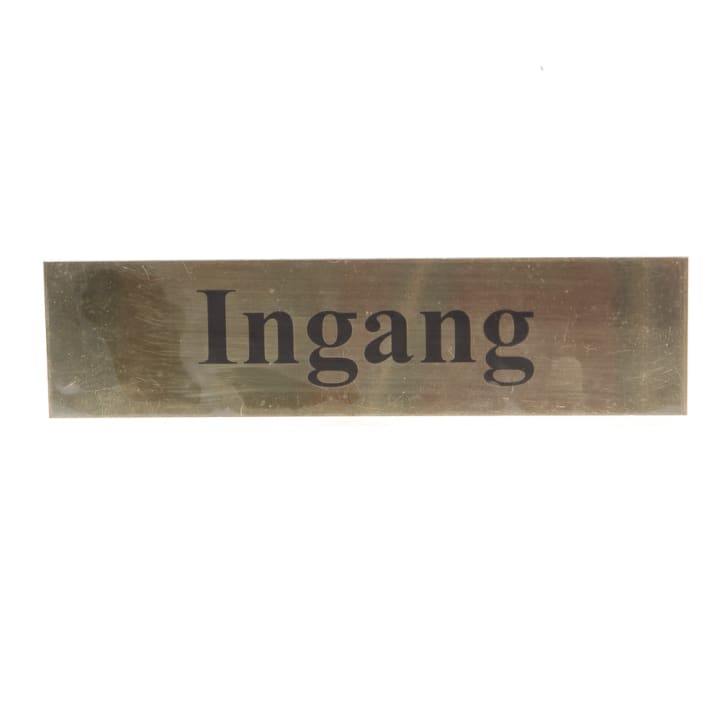 Sticker Ingang d6039