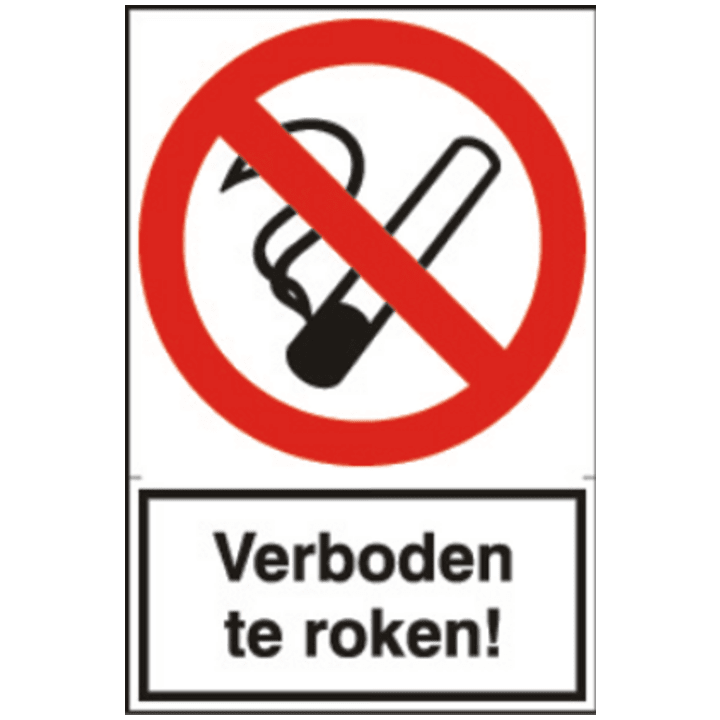 Sticker Verboden te roken d5050