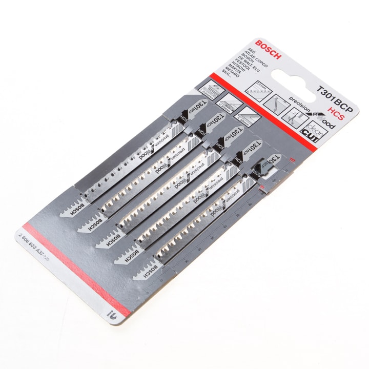 Decoupeerzaagblad hardhout T 301 BCP blister van 5 zaagjes