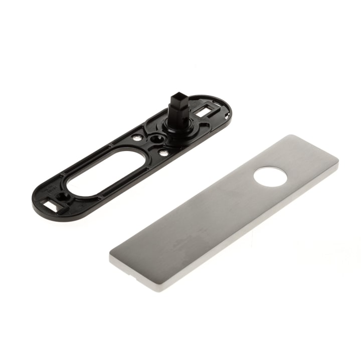 Kortschild rechthoekig ASL roestvaststaal blind