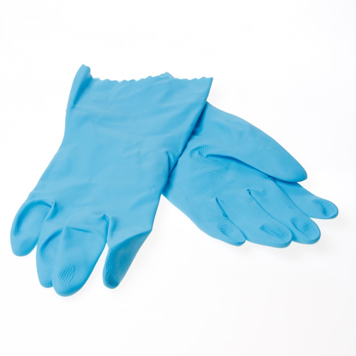  Huishoudhandschoen blauw maat L(9-9.5)