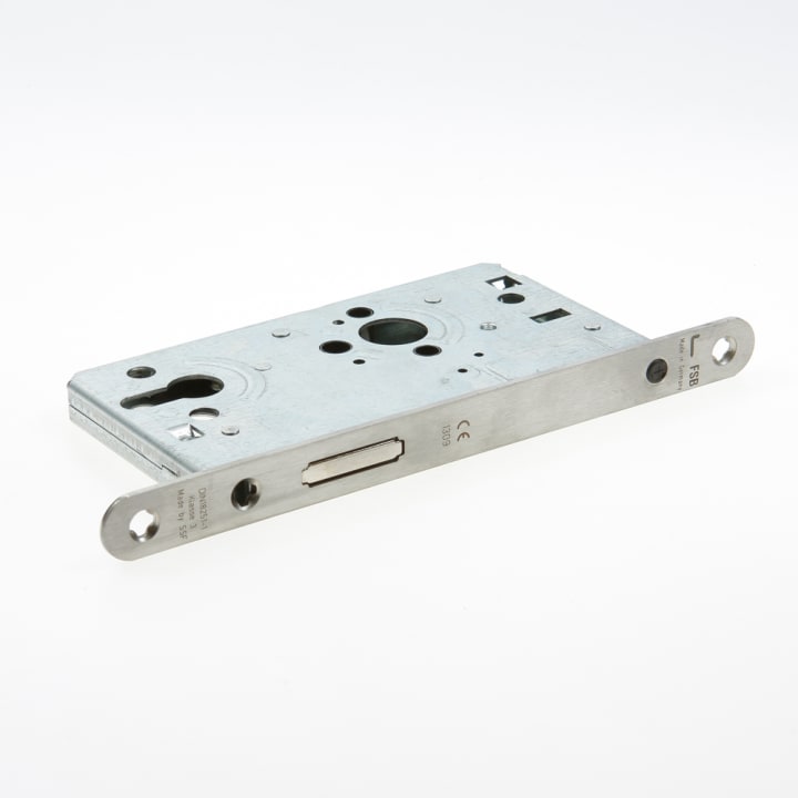 FSB Kastslot roestvaststaal PC72mm voorplaat afgerond 20mm