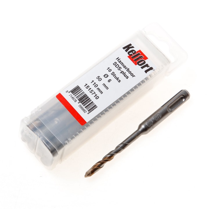 Hamerboor SDS-plus tenpack diameter 6 x 110/50mm