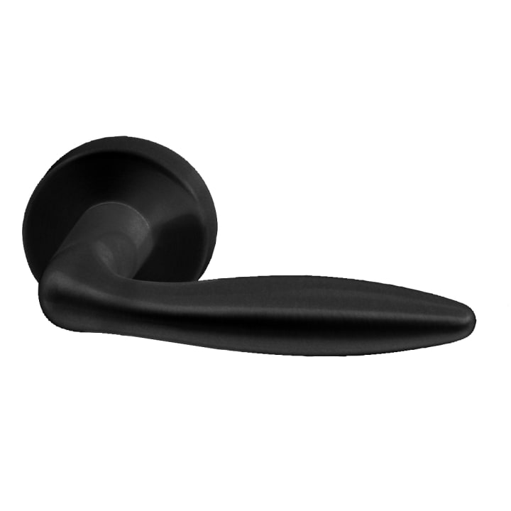 Entra Deurkruk Arena zwart krukstel op rond rozet 50mm