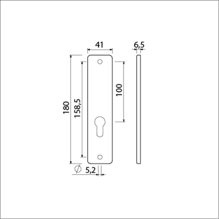 Ami kortschild 180/41 rh zkg pc 55 zwart