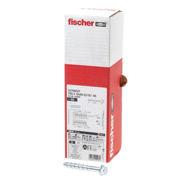 Fischer betonschroef FBS II 10x80 25/15/- US