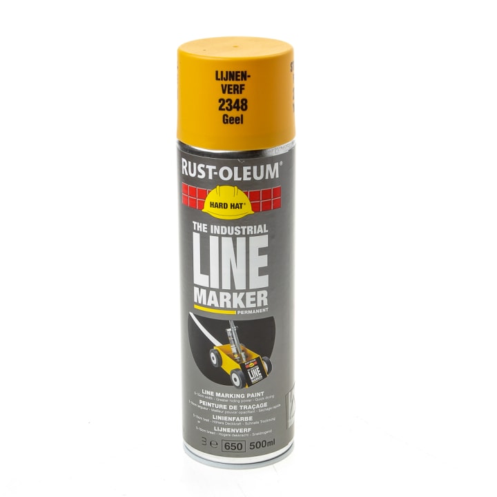 Rust-Oleum Hard Hat lijnenspuitbus geel 500ml