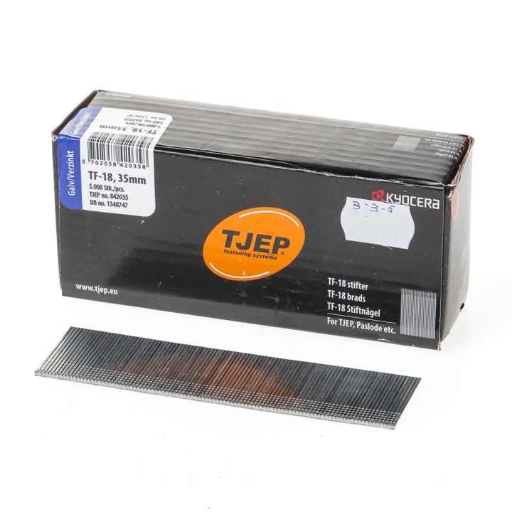 Minibrad 18G 1.2mm l= 35mm recht verz. (5000)