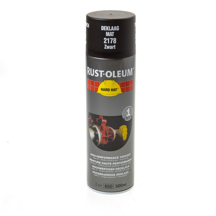 Rust-Oleum Hard Hat matzwart r9005 500ml