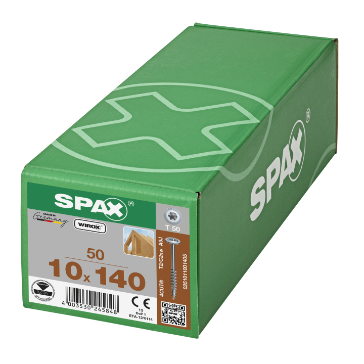 Spax-s Spaanplaatschroef tellerkop discuskop T50 10 x 140mm