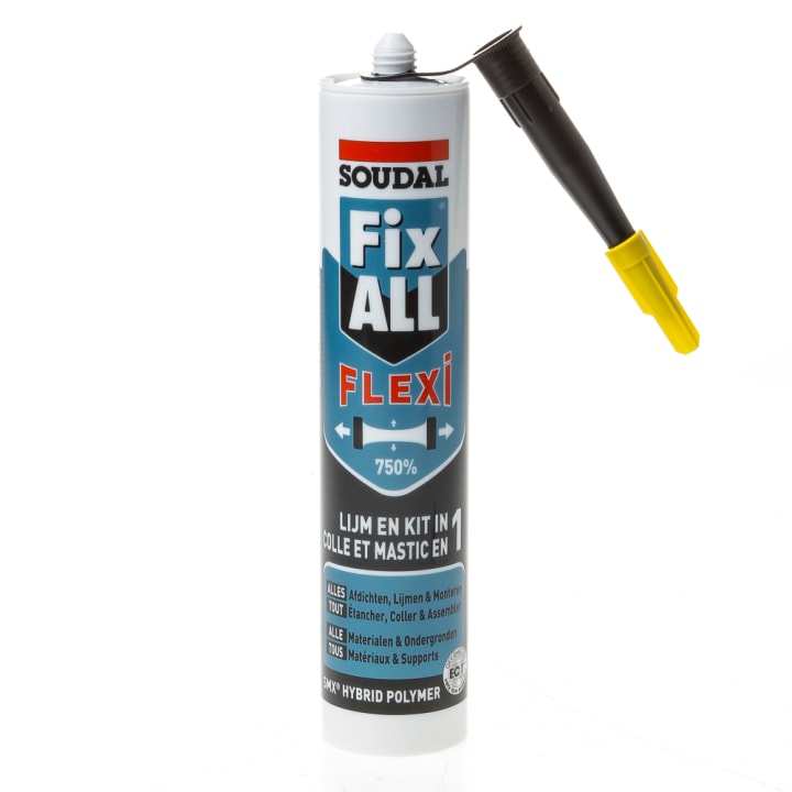 Soudal Lijmkit MS polymer Fix All zwart 290ml