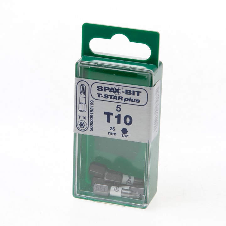 Spax Bit TX10 wit blister van 5 bits