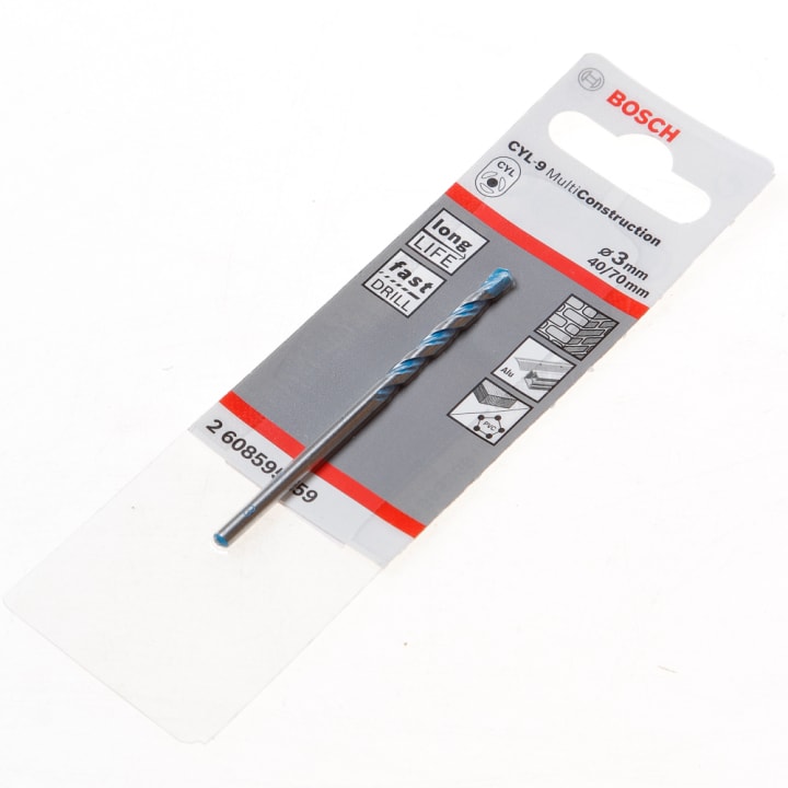 Multiconstructionboor CYL-9 diameter 3 x 70/ 40mm
