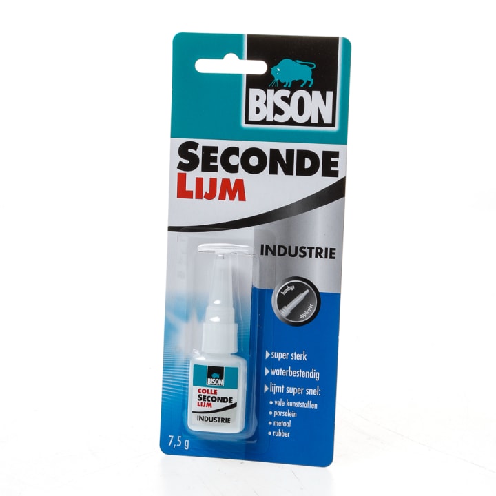 Bison Secondenlijm super industrie 7.5 gram