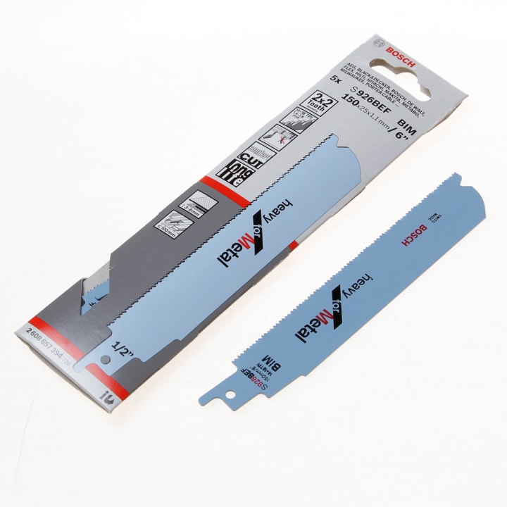 Reciprozaagblad heay metaal S 926 BEF 150mm blister van 5 zaagjes