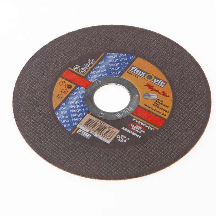 Doorslijpschijf vlak RVS A 60 V-BF41 INO x 125 x 1 x 22.2mm