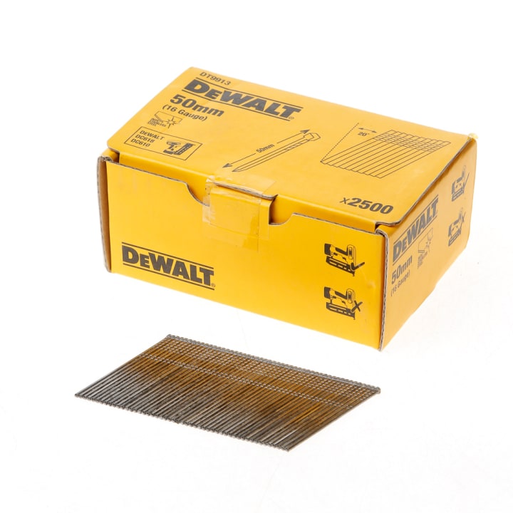 DeWalt Inox spijkers zonder kop 50mm 16 Gauge 20° voor DC618 doos met 2500 spijkers