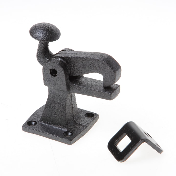 Deurvastzetter op vloer zwart 1307-03