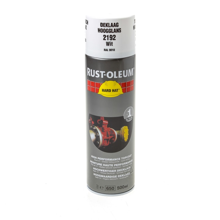 Rust-Oleum Hard Hat fluorecerend wit r9010 500ml