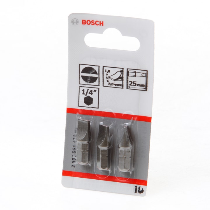 Bitskaart 1.6 x 8.0mm blister van 3 bits