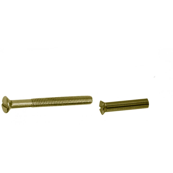 Patentboutje met huls messing  m4x55mm