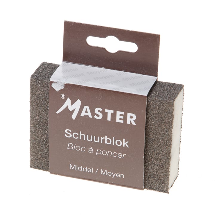 Kwasten schuurblokje middel