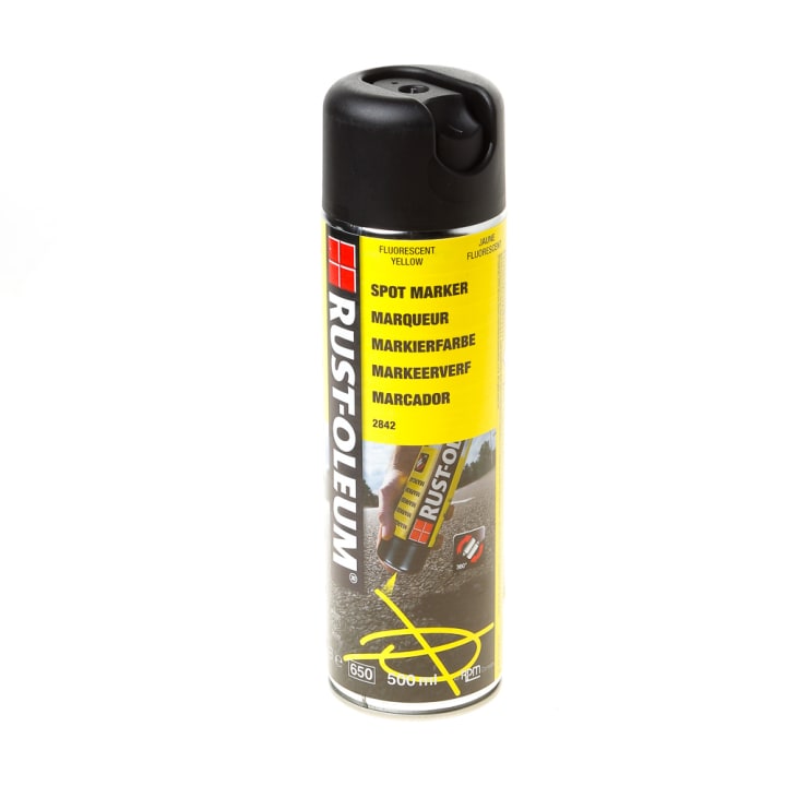 Rust-Oleum Spuitverf markeerspray fluorecerend geel 2842 500ml