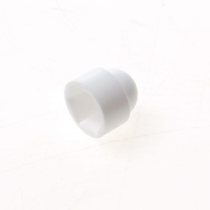 Dopmoerkap kunststof wit M8