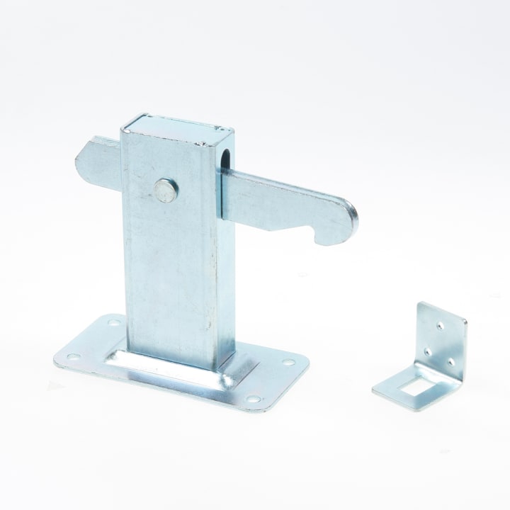 Deurvastzetter heavy duty vloerplaat staal verzinkt DVZ HD W 0532.500.2000