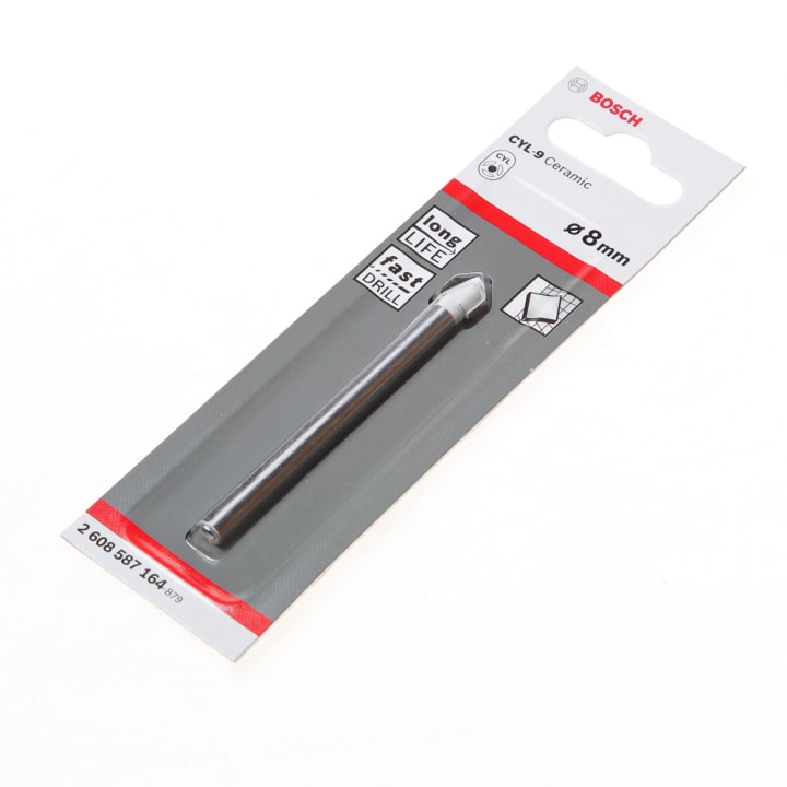 Glas/tegelboor diameter 8mm