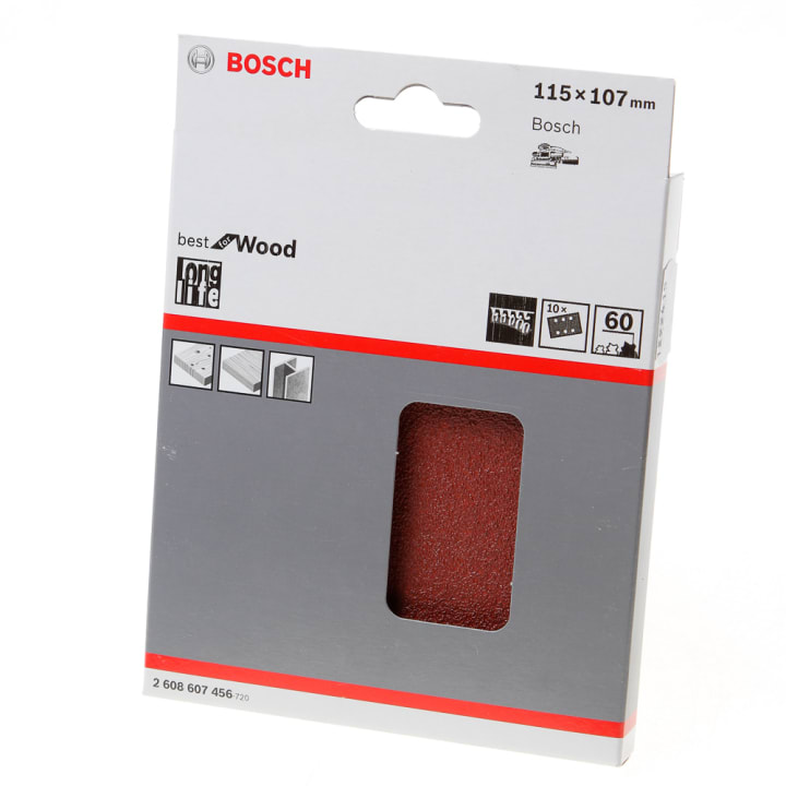 Schuurvel klit wood and paint 115 x 107 K60 blister van 10 vellen