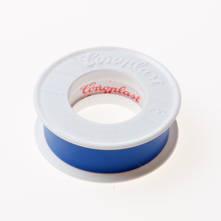 Coroplast 302 tape blauw 15mm x 4.5 meter