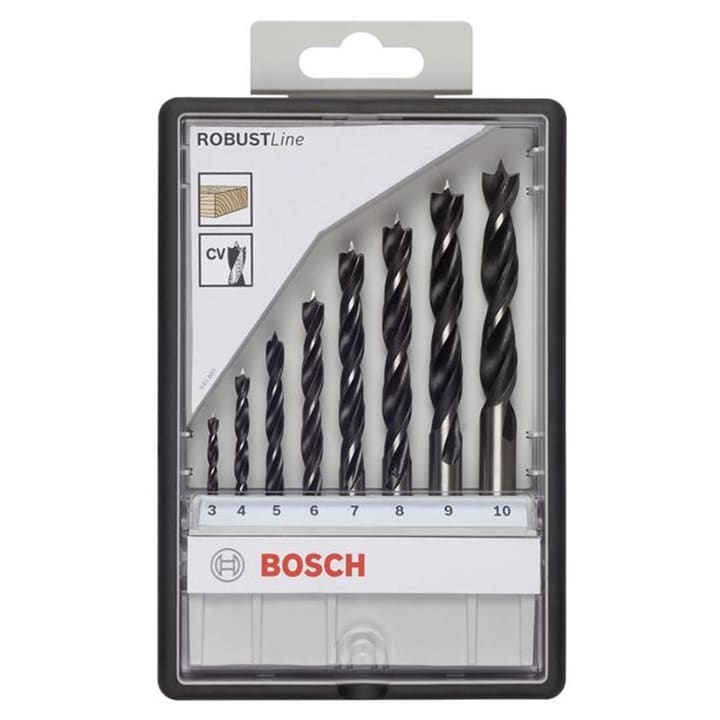 Houtspiraalborensets 8-delig diameter 3-10mm