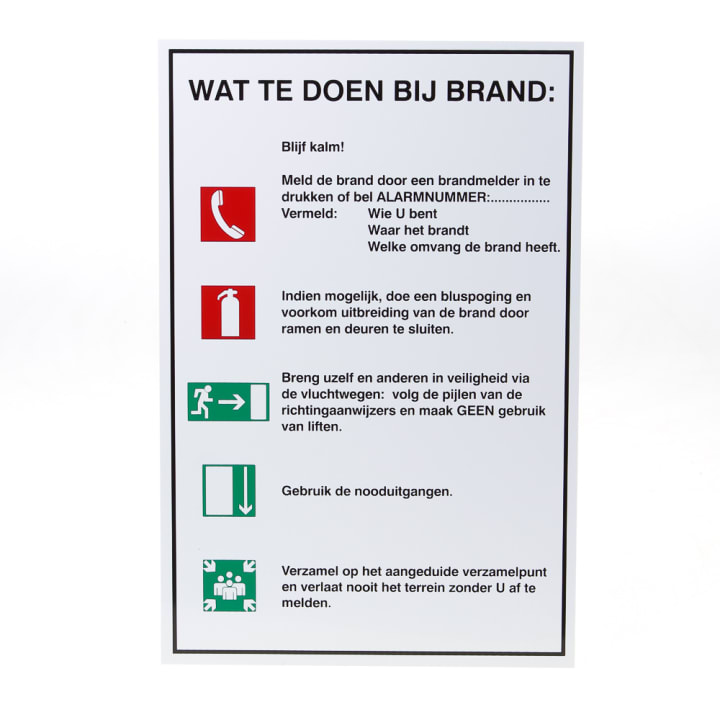 Sticker Calamiteitenbordje