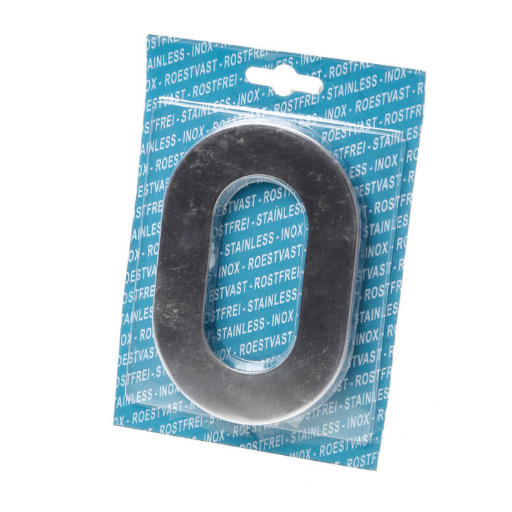 Oxloc Huiscijfer RVS 120mm nr 0