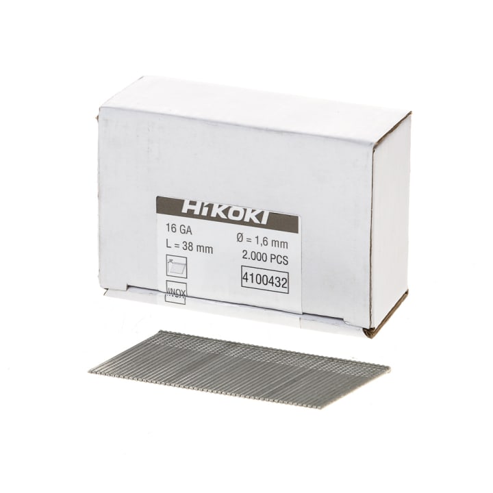Spijkers afwerk 16 ga schuin 38 mm (2000) rvs