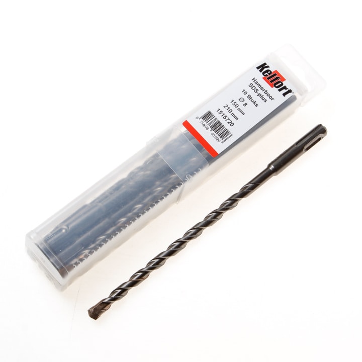 Hamerboor SDS-plus tenpack diameter 8 x 210/150mm