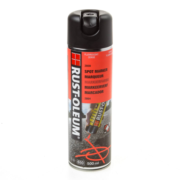 Rust-Oleum Spuitverf markeerspray fluorecerend rood 2864 500ml