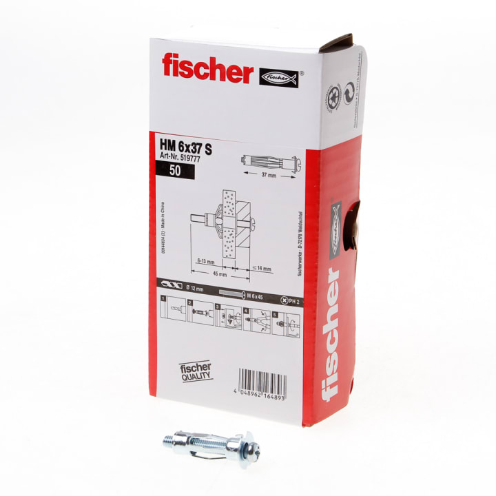 Fischer Hollewandplug HM 6 x 37 S
