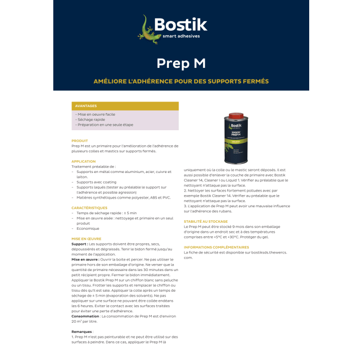 Bostik primer prep M blik 500ml transp