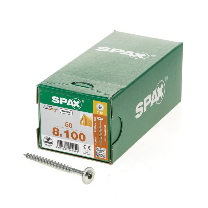 Spax-s tellerkopf T40 8x100