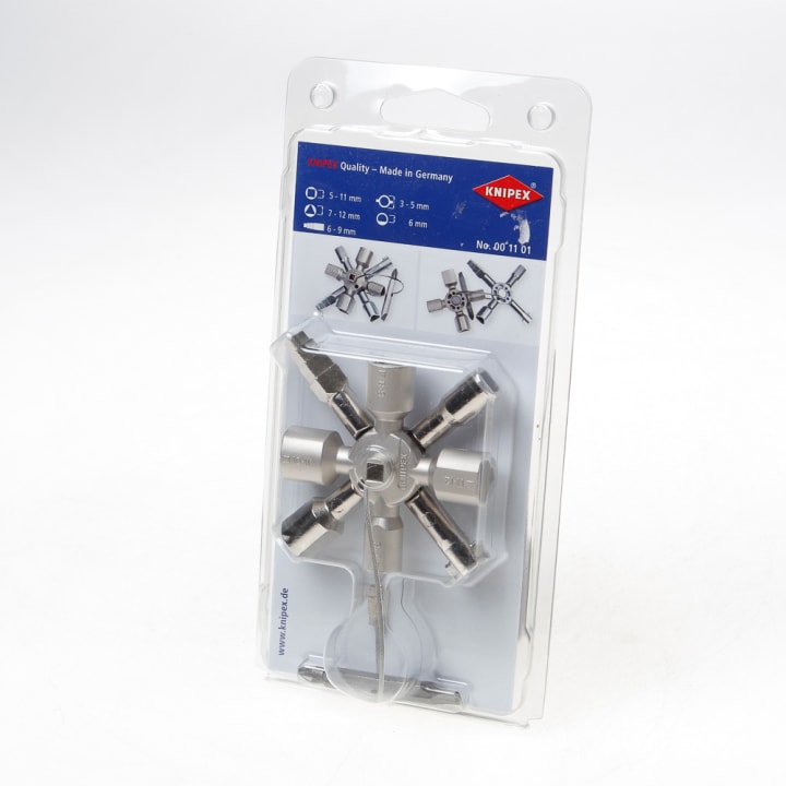 Knipex Schakelkastsleutel 8-delig twin key