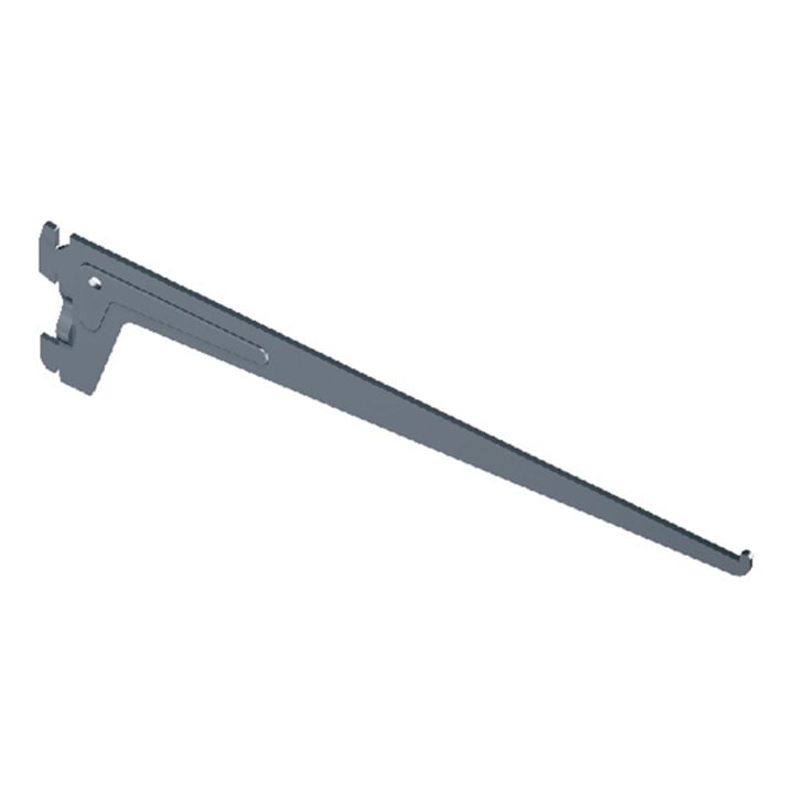 Drager Element enkel 2-haaks sys 50 staal wit 30cm 10105-00401