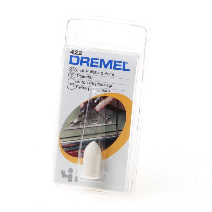 Dremel Polijstvilt 10mm 422 blister van 6 viltjes