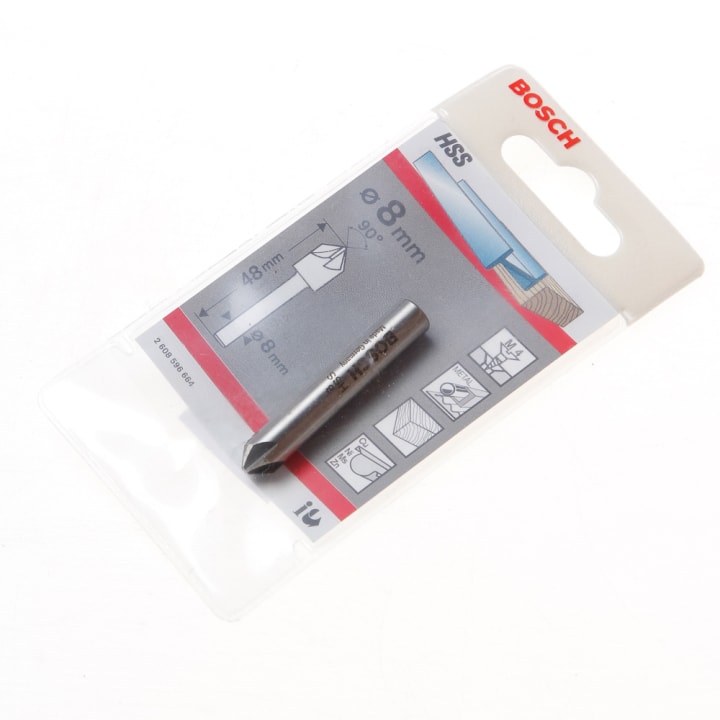 Verzinkboor HSS staphoogte M 4 diameter 8mm