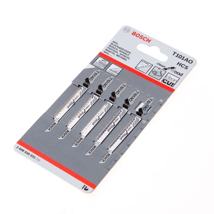 Decoupeerzaagblad hardhout T 101 AO blister van 5 zaagjes