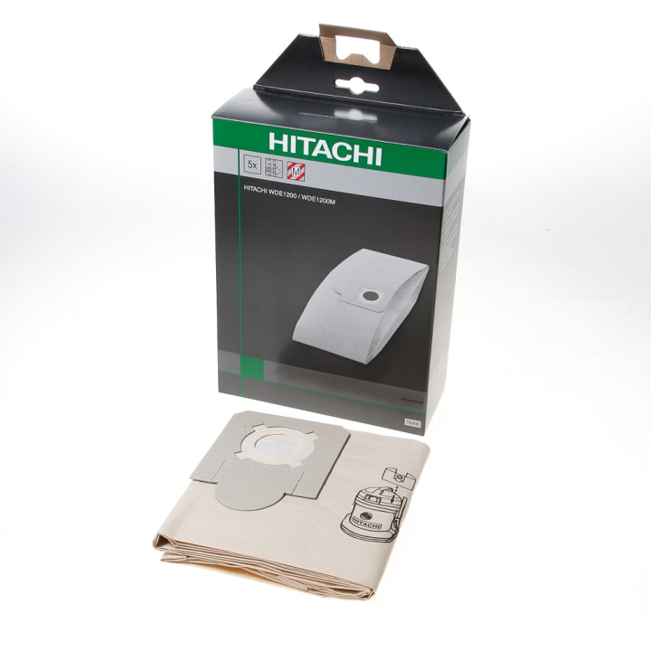 Hitachi Papieren stofzak voor WDE1200 set van 5 750442