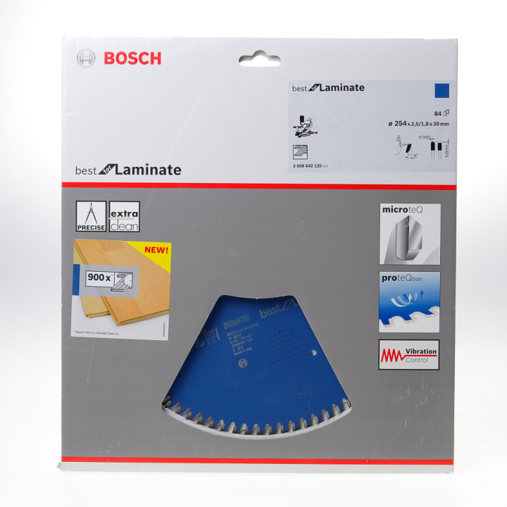 Bosch Cirkelzaagblad laminaat 254x30 84t