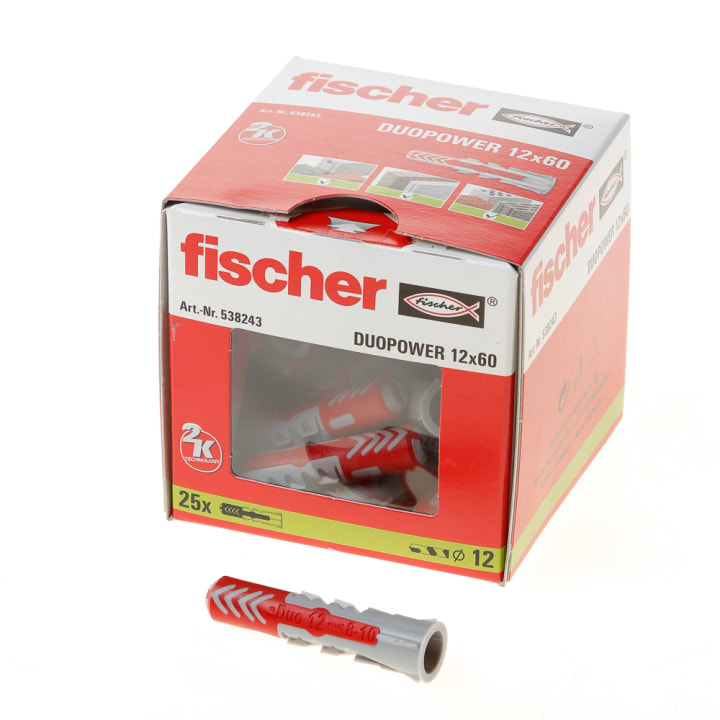 Fischer plug Duopower 12x60mm