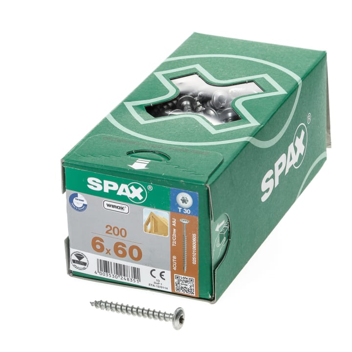 Spax-s Spaanplaatschroef tellerkop discuskop T30 6 x 60mm